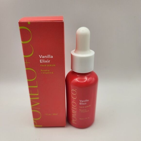 Pomelo + Co Vanilla Elixir Hair Serum Rosehip + Vitamin E Size 1 fl.oz - Picture 1 of 4